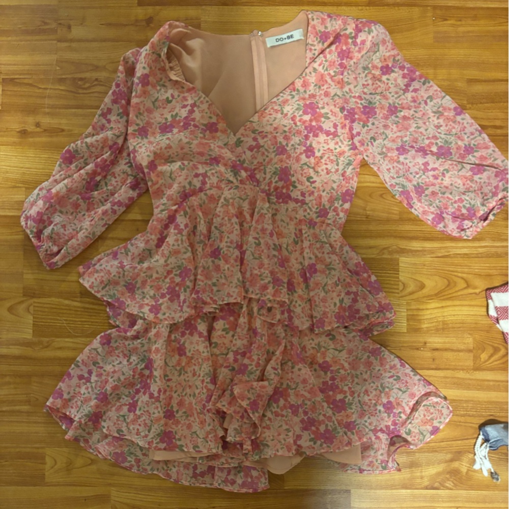 DO + BE Floral Print Mini Dress Size S